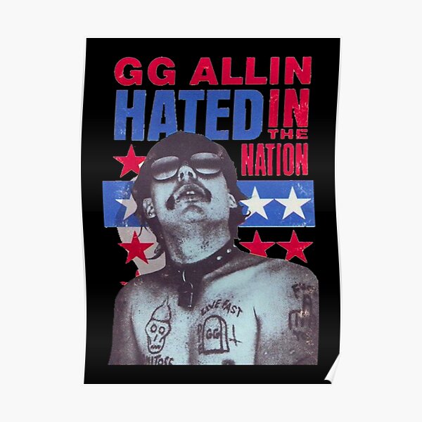 “GG ALLIN BAND ARTWORK” Poster for Sale by popchilen09 | Redbubble