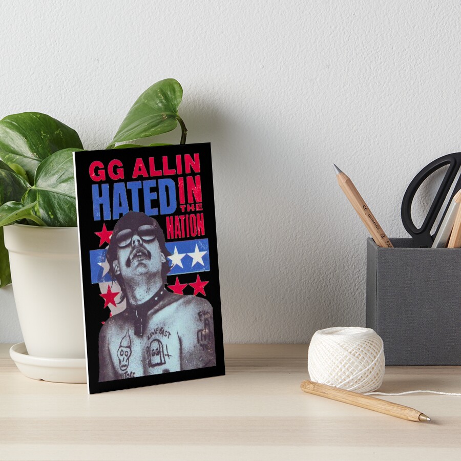“GG ALLIN BAND ARTWORK” Art Board Print for Sale by popchilen09 | Redbubble
