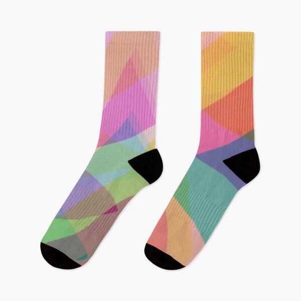 Item preview, Abstract geometric multicolor triangles designed and sold by cutecrazytshirt.