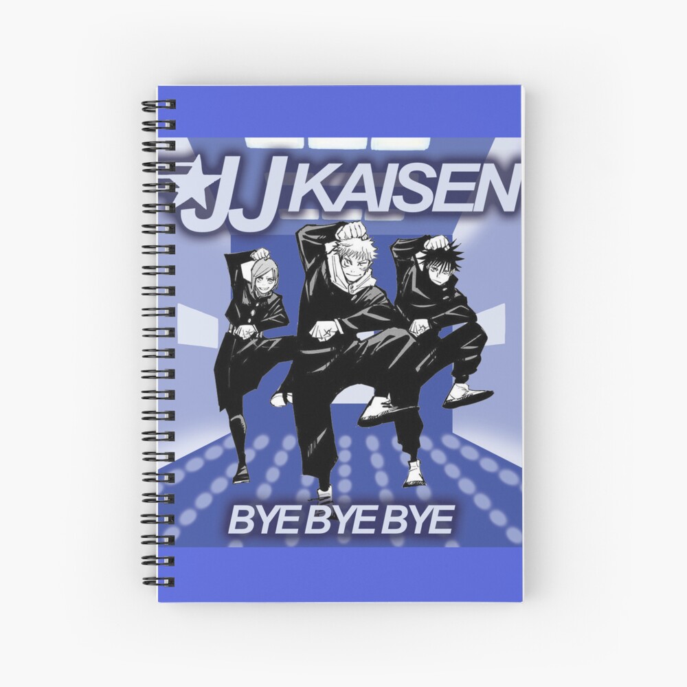  jujutsu kaisen nsync bye bye bye meme sticker spiral notebook for