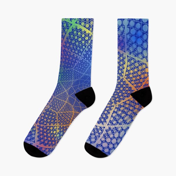 Aperçu de l'œuvre Point Multicolore Lotus Mandala Sur Fond Bleu créée et vendue par RayneMoonchild.