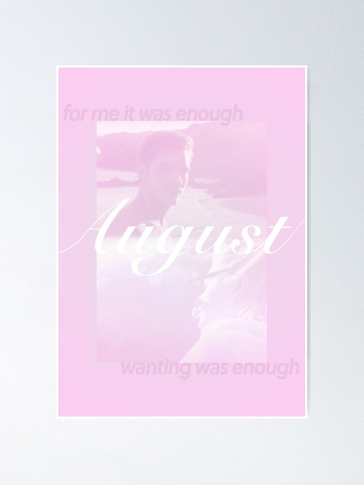 "august taylor swift poster" Poster for Sale by matildecf Redbubble