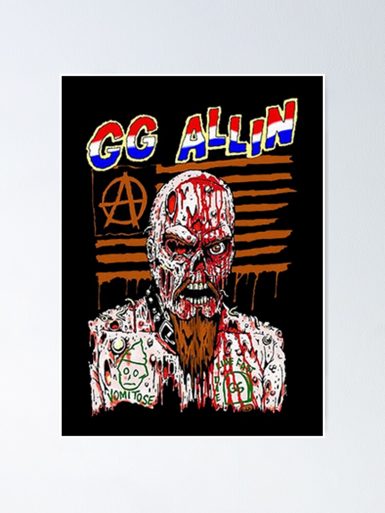 “GG ALLIN BAND ARTWORK” Poster for Sale by popchilen09 | Redbubble
