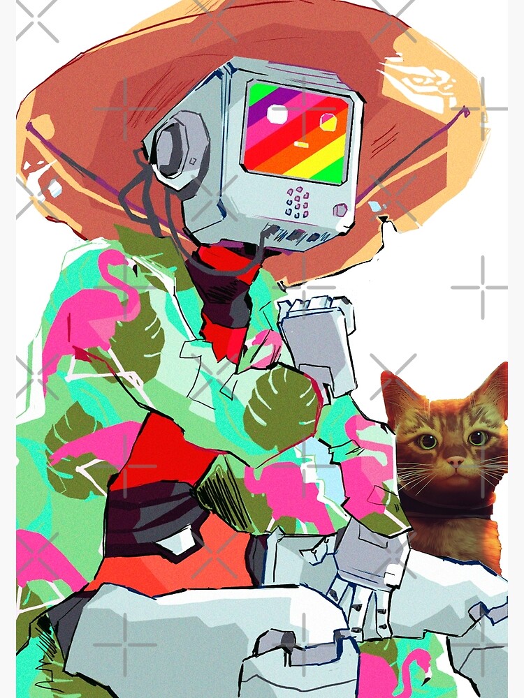"Stray Cat And Momo Design" Poster for Sale by BeachHouseArt | Redbubble
