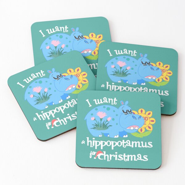 Item preview, I Want A Hippopotamus Small World Christmas designed and sold by halfaheart.