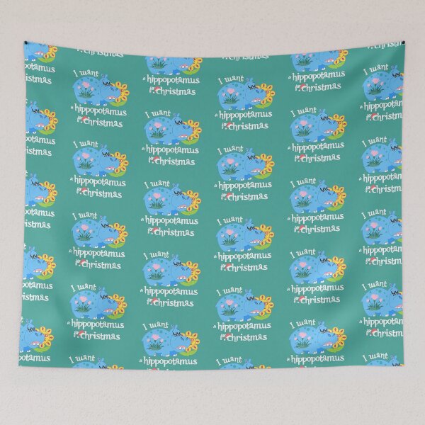 Item preview, I Want A Hippopotamus Small World Christmas designed and sold by halfaheart.