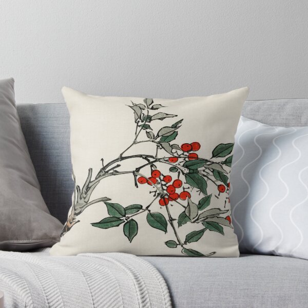 Item preview, Firethorn Berry Fruit Painting by Kōno Bairei designed and sold by sunnyartgarden.