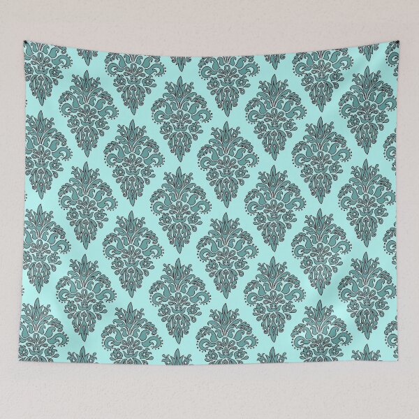 Item preview, Vintage Blue Damask designed and sold by Julie Erin Designs.