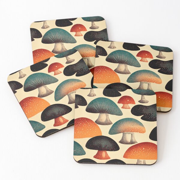 Item preview, Mushrooms designed and sold by Retro Travel Design.