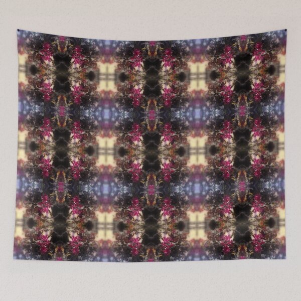 Item preview, red Malus 'Radiant'  crab apple blossoms #2 designed and sold by Dawna Morton.