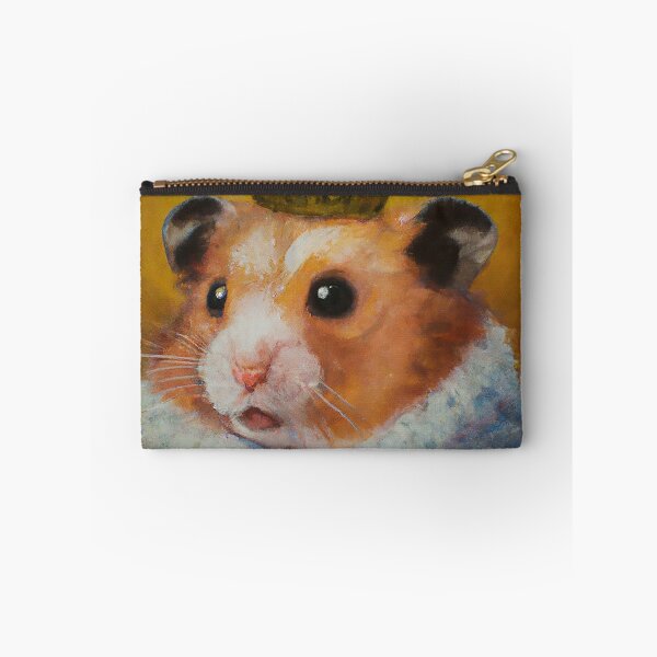 Item preview, Oil Painting Super Cute Hamster Queen with Crown Funny Animals designed and sold by AnimalCutness.