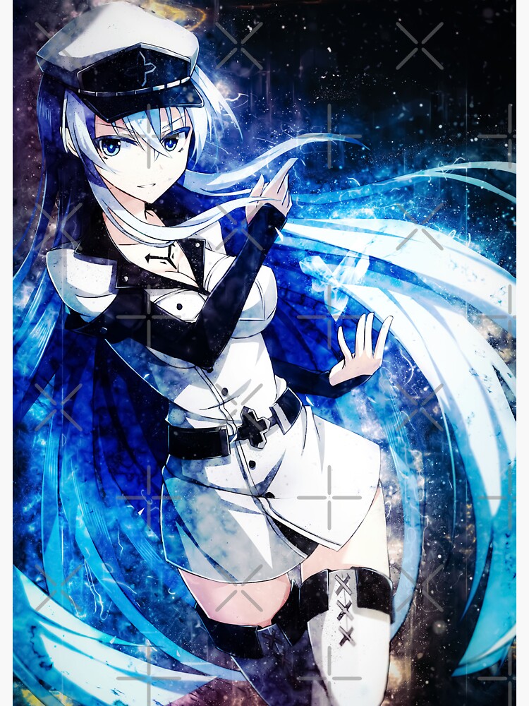 Wallpaper girl, ice, anime, art, esdeath, akame ga kill for mobile