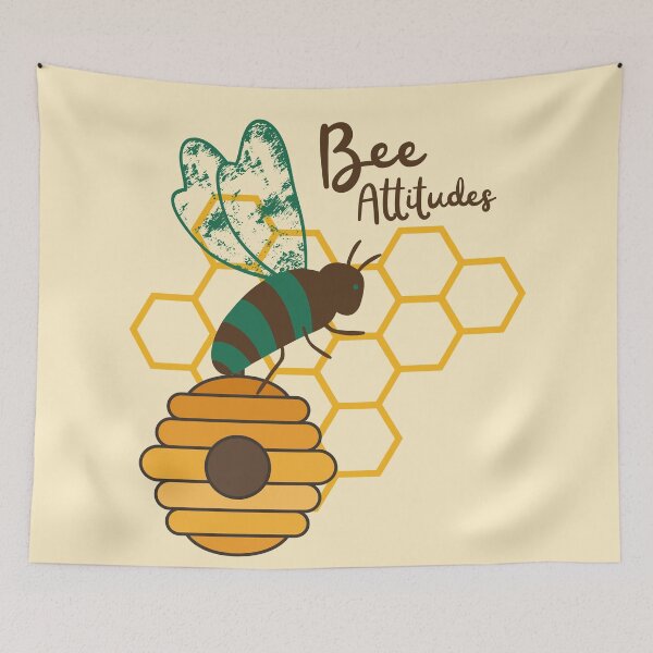 Item preview, "Bee Attitudes" Honeycomb T-shirt designed and sold by ChristCentered.
