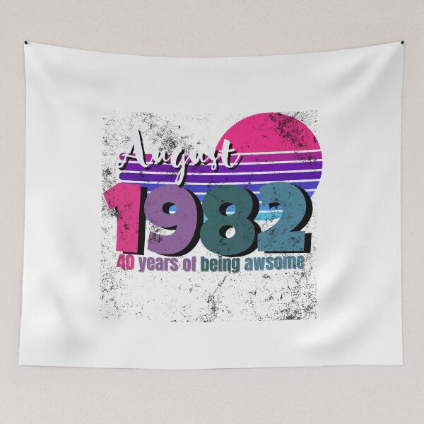 Item preview,  August 1982 limited edition 40 Years Of Being Awesome  designed and sold by xbatata.