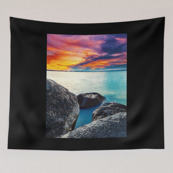 Item preview, Beautiful view of the sea, rocks and sunset, redCopy of Galata istanbul designed and sold by Alexandra Rty.