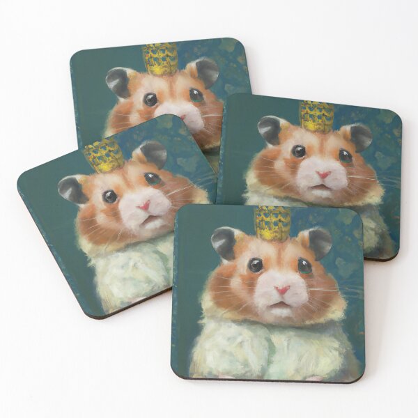 Item preview, Copy of Oil Painting Super Cute Hamster Queen with Crown Funny Animals designed and sold by AnimalCutness.