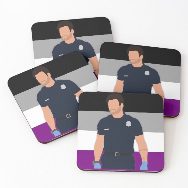 Item preview, Eddie Diaz Asexual Pride Cutout designed and sold by sadieyuki.