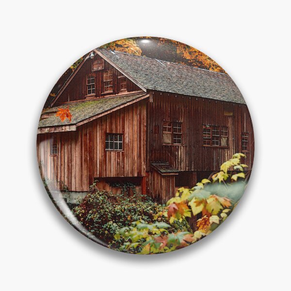 Item preview, Beautiful view, house and yellow trees in the forest designed and sold by Alexandra Rty.