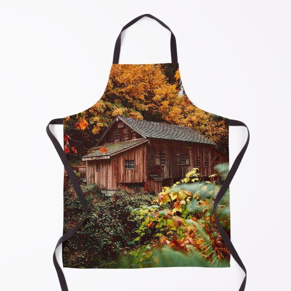 Item preview, Beautiful view, house and yellow trees in the forest designed and sold by Alexandra Rty.