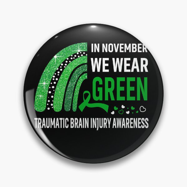 Item preview, Rainbow In November We Wear Green Traumatic Brain Injury Awareness designed and sold by Mnrshirley.
