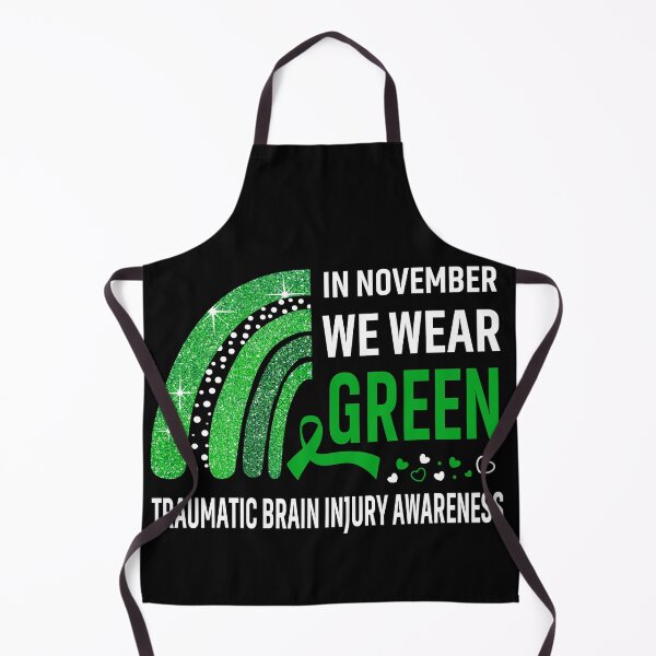 Item preview, Rainbow In November We Wear Green Traumatic Brain Injury Awareness designed and sold by Mnrshirley.
