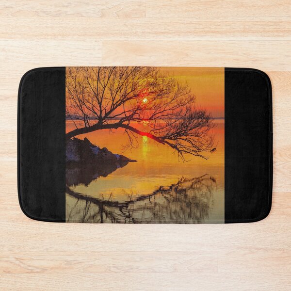 Item preview, Beautiful sunset view with rock and tree designed and sold by Alexandra Rty.