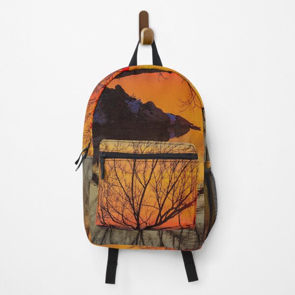 Item preview, Beautiful sunset view with rock and tree designed and sold by Alexandra Rty.