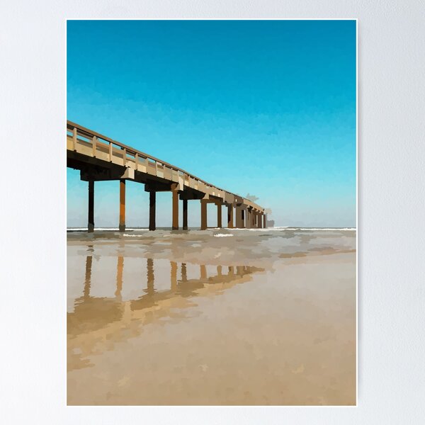 Item preview, St Augustine Florida Beach Boardwalk - Watercolour Style designed and sold by WWWC2288.