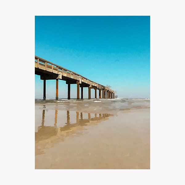Item preview, St Augustine Florida Beach Boardwalk - Watercolour Style designed and sold by WWWC2288.
