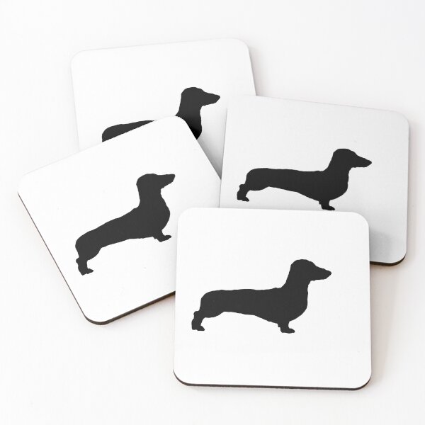 Aperçu de l'œuvre Silhouette de teckel, chien teckel créée et vendue par Kaleikaydesign.