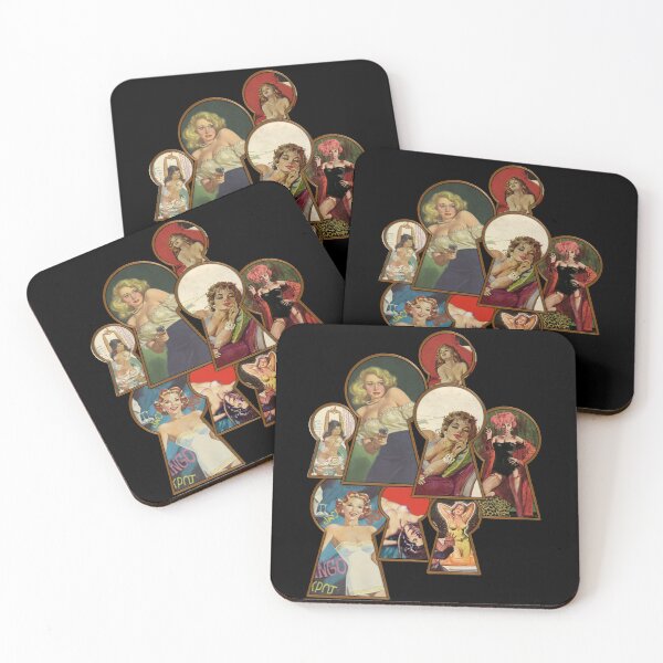 Item preview, Keyhole Pinups designed and sold by Mount-Molehill.