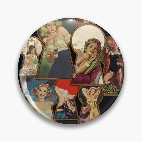 Item preview, Keyhole Pinups designed and sold by Mount-Molehill.