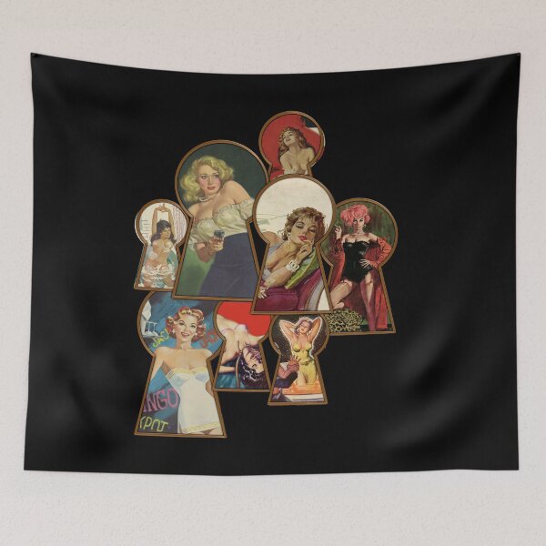 Item preview, Keyhole Pinups designed and sold by Mount-Molehill.