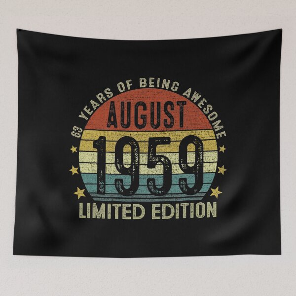 Item preview, August 1959 Vintage 63rd Birthday 63 Year Old Gifts For Men designed and sold by seriouscapon242.