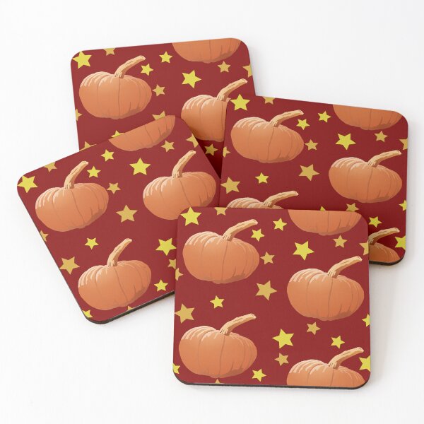 Item preview, Pumpkins and Stars Tile (Maroon) designed and sold by Zia Frazier.