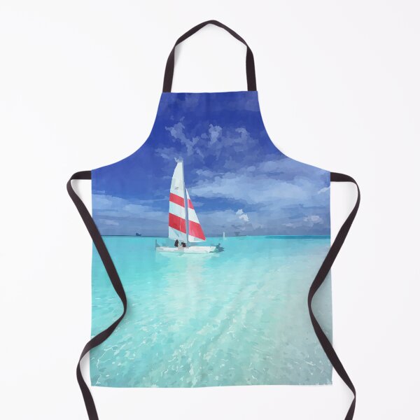 Item preview, Sailboat on Turquoise Waters - Watercolour Style designed and sold by WWWC2288.