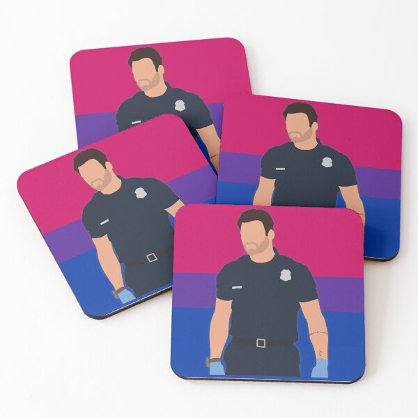 Item preview, Eddie Diaz Bisexual Pride Cutout designed and sold by sadieyuki.