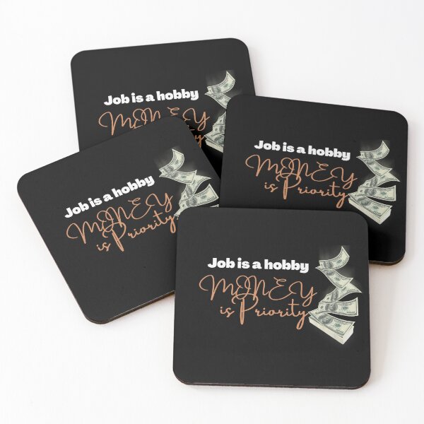 Item preview, Job is A Hobby, Money Is Priority - black 2 designed and sold by TheMajesTee.