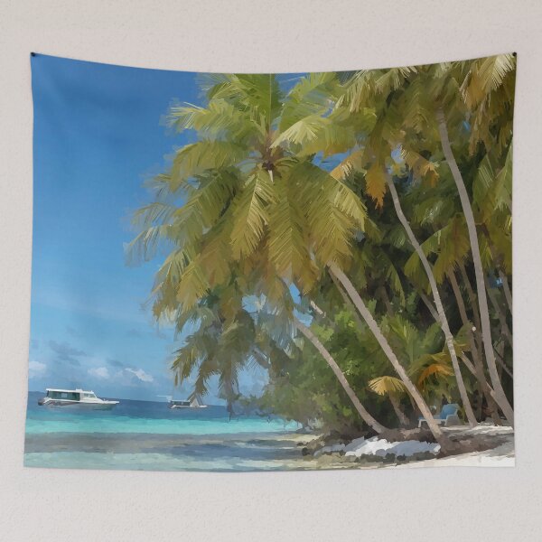 Item preview, Tropical Beach Palms - Watercolour Style designed and sold by WWWC2288.
