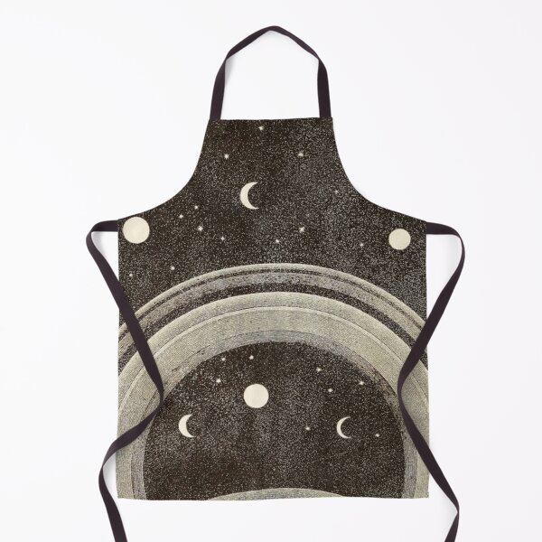 Item preview, Vintage | View of Saturn's Rings, Stars, and Moon designed and sold by MTBDesigns.