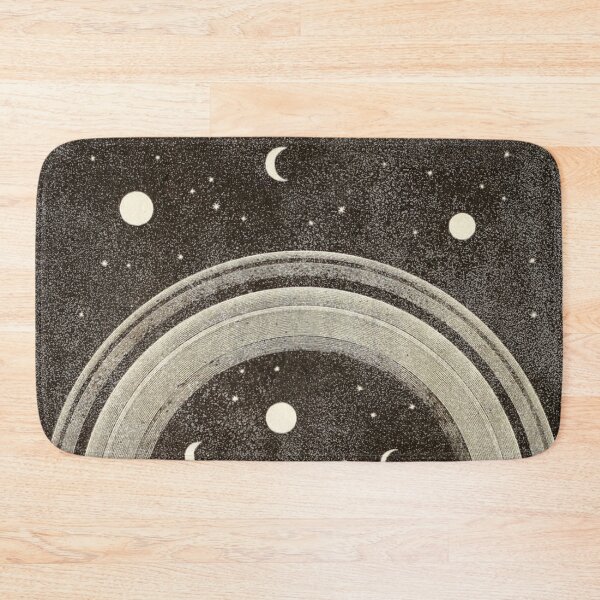Item preview, Vintage | View  of Saturn's Rings, Stars, and Moon designed and sold by MTBDesigns.