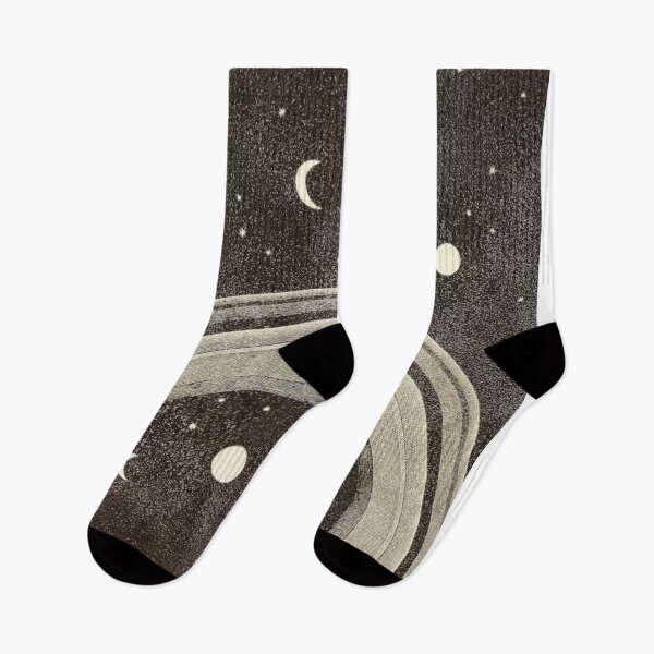 Item preview, Vintage | View  of Saturn's Rings, Stars, and Moon designed and sold by MTBDesigns.