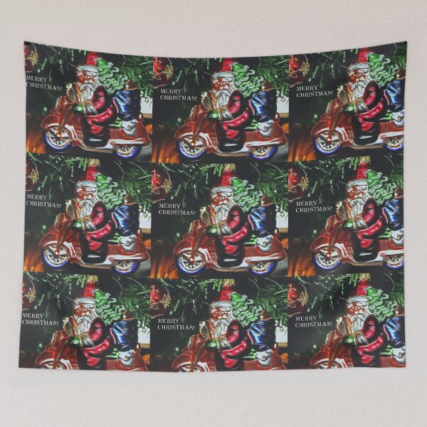 Item preview, Santa On His Motorcycle designed and sold by Evita.