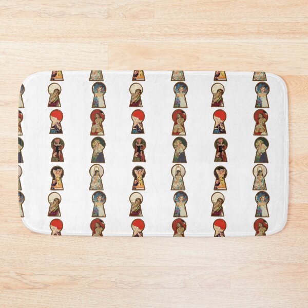 Item preview, Striped Keyhole Pinups designed and sold by Mount-Molehill.