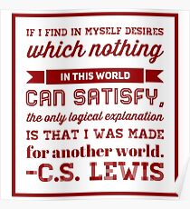 C.S. Lewis Quote Poster