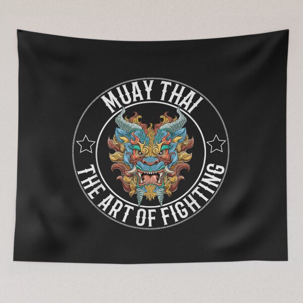 Item preview, Muay Thai Art Of Fighting Fu Dog Head T-Shirt designed and sold by Kellner-Platt.