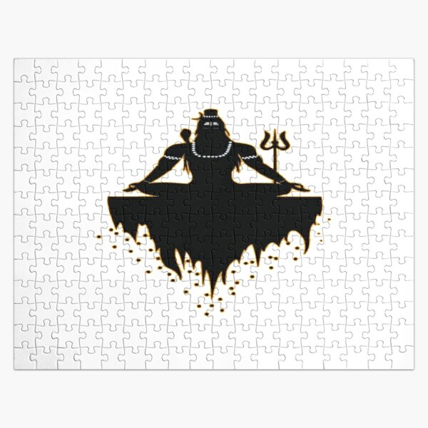 Om Namah Shivay Lord Shiva Golden Art Jigsaw Puzzle