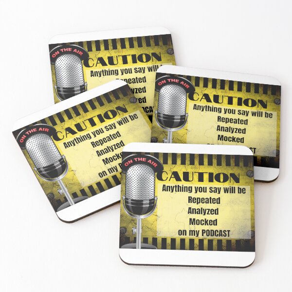 Item preview, Podcaster Caution Sign designed and sold by Kreadiv.