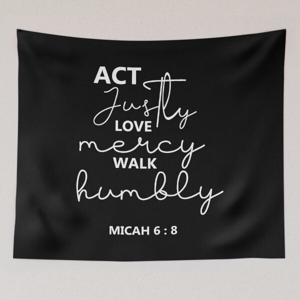 Item preview, Act Justly Love Mercy Walk Humbly | Bible Verse | Christian designed and sold by NobleForte.