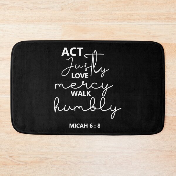 Item preview, Act Justly Love Mercy Walk Humbly | Bible Verse | Christian designed and sold by NobleForte.